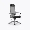Кресло Метта Sit 10 B1-111K - X2+UMF(X1) /Ub00/Wh00/K1cL(M09.B23.G18.W01), Св.серый-Черный