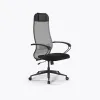 Кресло Метта Sit 10 B1-111K - X2+UMF(X1) /Ub00/Wh00/K1bL(M09.B11.G19.W02), Св.серый-Черный