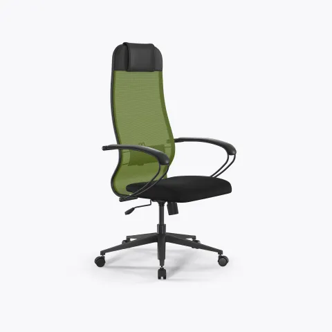 Кресло Метта Sit 10 B1-111K - X2+UMF(X1) /Ub00/Wh00/K1bL(M09.B11.G19.W02), Зеленый-Черный
