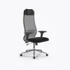 Кресло Метта Sit 10 B1-111D - X2+UMF(X1) /Ub00/Wh00/D02P(M09.B23.G18.W01), Серый-Черный