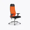 Кресло Метта Sit 10 B1-111D - X2+UMF(X1) /Ub00/Wh00/D02P(M09.B23.G18.W01), Оранжевый-Черный