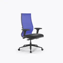 Кресло Метта SynchroSit 10 B2-163D - T+Extra /Km00/Wm12/D02P(M24.B11.G19.W02), Васильковый-Черный