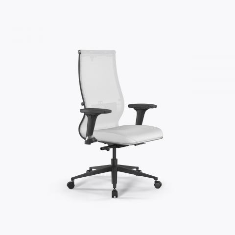 Кресло Метта SynchroSit 10 B2-163D - T+Extra /Km00/Wm12/D02P(M24.B11.G19.W02), Белый