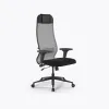 Кресло Метта Sit 10 B1-111D - X2+UMF(X1) /Ub00/Wh00/D02P(M09.B11.G19.W02), Св.серый-Черный