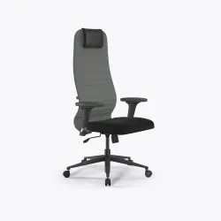 Кресло Метта Sit 8 B1-10D - UMF(X1) /Uh02/Wh00/D02P(M09.B11.G19.W02), Тем.серый-Черный