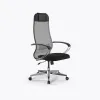 Кресло Метта Sit 10 B1-111K - X2+UMF(X1) /Ub00/Wh00/K1cL(M09.B22.G18.W02), Св.серый-Черный