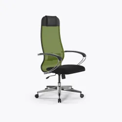 Кресло Метта Sit 10 B1-111K - X2+UMF(X1) /Ub00/Wh00/K1cL(M09.B22.G18.W02), Зеленый-Черный