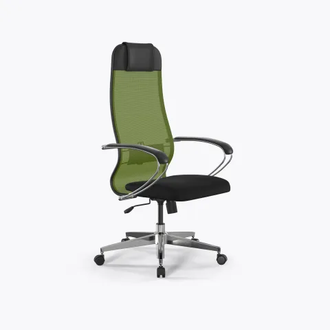 Кресло Метта Sit 10 B1-111K - X2+UMF(X1) /Ub00/Wh00/K1cL(M09.B22.G18.W02), Зеленый-Черный