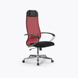 Кресло Метта Sit 10 B1-111K - X2+UMF(X1) /Ub00/Wh00/K1cL(M09.B22.G18.W02), Красный-Черный