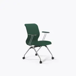 Кресло для персонала Метта Sit 8 Mr4-4T - Vivaldi /Uh00/Wh12/T4mV-c(F53.W02), Зеленый