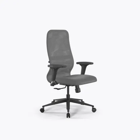 Кресло Метта SynchroSit 8 B2-9D - X2+Extra /Uh00/Wh12/D02P(M25.B11.G19.W02), Серый