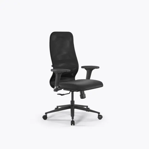 Кресло Метта SynchroSit 8 B2-9D - X2+Extra /Uh00/Wh12/D02P(M25.B11.G19.W02), Черный