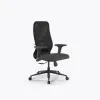 Кресло Метта SynchroSit 8 B2-9D - X2+Bahama /Uh00/Wh12/D02P(M20.B11.G19.W02), Черный-Тем.серый