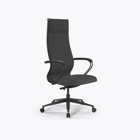 Кресло Метта SynchroSit 10 B1-162K - Bahama /Kb15/Wh12/K3bP(M23.B11.G19.W02), Темно-серый