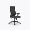 Кресло Метта SynchroSit 10 B2-165D - T+Bahama /Kb00/Wh12/D02P(M20.B11.G19.W02), Черный-Тем.серый