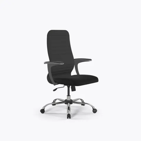 Кресло Метта Sit 8 B2-10U - UMF(X1) /Uh02/Wh00/U1mL-b(M09.B21.G20.W01), Тем.серый-Черный