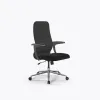 Кресло Метта Sit 8 B2-10U - UMF(X1) /Uh02/Wh00/U1mL-b(M09.B23.G18.W01), Тем.серый-Черный