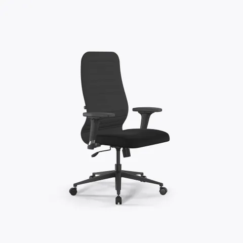 Кресло Метта Sit 8 B2-10D - UMF(X1) /Uh02/Wh00/D02P(M09.B11.G19.W02), Тем.серый-Черный