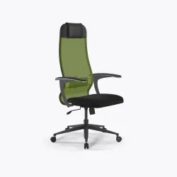 Кресло Метта Sit 10 B1-111U - X2+UMF(X1) /Ub00/Wh00/U0mL-b(M09.B11.G19.W02), Зеленый-Черный