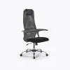 Кресло Метта Sit 8 B1-8U - X1+UMF(X1) /Uh00/Wh00/U0mL-b(M09.B21.G20.W01), Св.серый-Черный