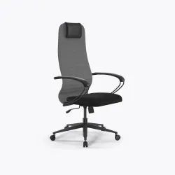 Кресло Метта Sit 8 B1-10K - UMF(X1) /Uh02/Wh00/K1bL(M09.B11.G19.W02), Св.серый-Черный