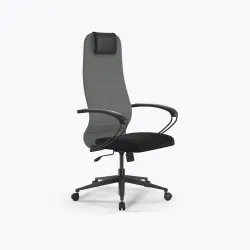 Кресло Метта Sit 8 B1-10K - UMF(X1) /Uh02/Wh00/K1bL(M09.B11.G19.W02), Тем.серый-Черный