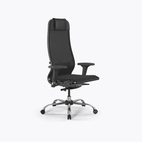 Кресло Метта SynchroSit 10 B1-104D - T /Um00/Nb00/D02P(M23.B21.G20.W01), Черный