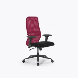 Кресло Метта Sit 8 B2-8D - X1+UMF(X1) /Uh00/Wh00/D02P(M09.B11.G19.W02), Красный-Черный