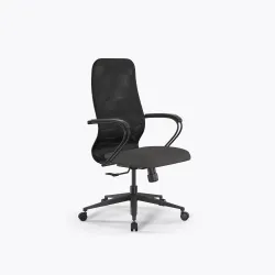 Кресло SynchroSit 8 B2-9K - X2+Bahama /Uh00/Wh12/K3bP(M25.B11.G19.W02), Черный-Тем.серый