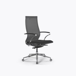 Кресло SynchroSit 10 B2-107K - T /Km00/Nb00/K15cL(M23.B23.G18.W13), Серый-Черный