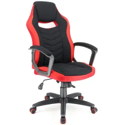Кресло игровое Everprof Stels T Ткань Черный/Красный