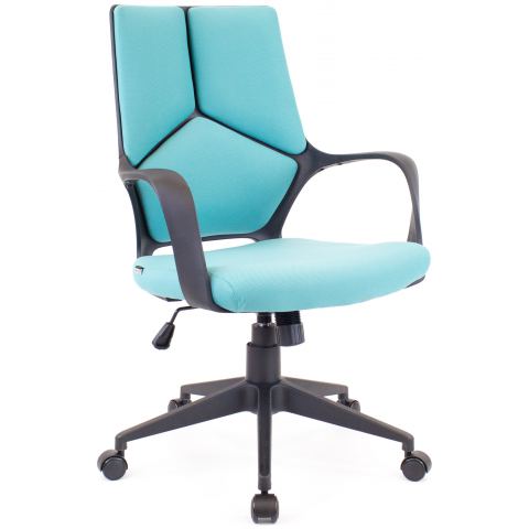 Кресло Everprof Trio Black LB T  Ткань Бирюзовый