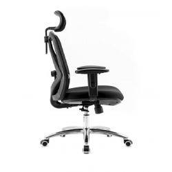 Кресло SIHOO M18 (2D поясничный упор, сетка, ткань, черный)