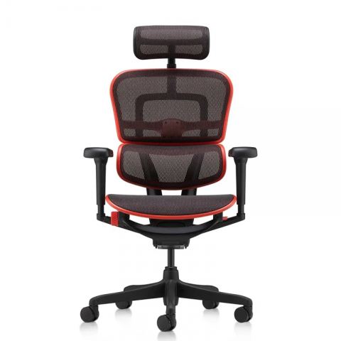 Кресло Falto Ergohuman 2 Ultra Game (наклон вперед, сетка, черный с красным)