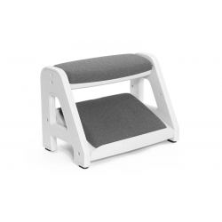 Оттоманка FALTO Footsh (2 уровня, съемный низ, поворотная площадка, ткань, каркас белый, серый)