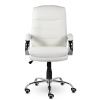 Кресло СН-707 Бруно В хром ХДП Ср S-0402 (белый) (полностью экокожа)