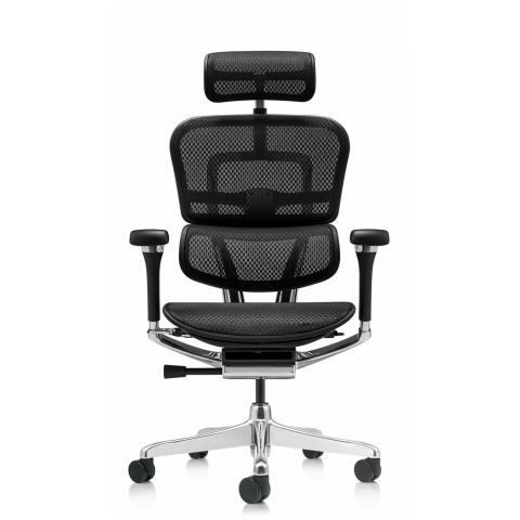 Кресло Falto Ergohuman Luxury 2 (чёрный каркас/сетка чёрный T-168-B1 Black)