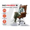 Офисное массажное кресло PRESIDENT PRO Терракот