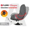 Дизайнерское кресло FUJIMO Monogram Silver Steel