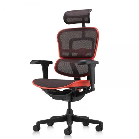 Кресло Falto Ergohuman 2 Ultra Game (наклон вперед, сетка, черный с красным)