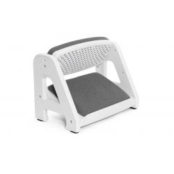 Оттоманка FALTO Footsh (2 уровня, съемный низ, поворотная площадка, ткань, каркас белый, серый)