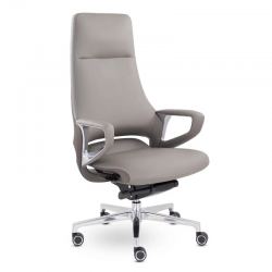 Кресло EPIK A-177-G 187-200 (светло-серый/ коричневый)