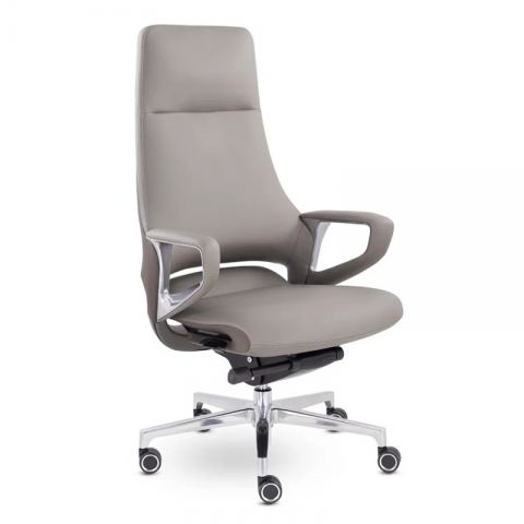 Кресло EPIK A-177-G 187-200 (светло-серый/ коричневый)