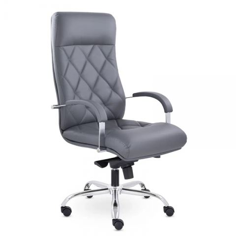 Кресло К-10 Верона В хром МБ S-0422 (темно-серый)