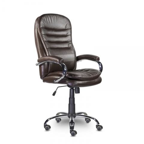 Кресло СН-151 Вермонт В хром ХДП Ср S-0413 (кофейный)