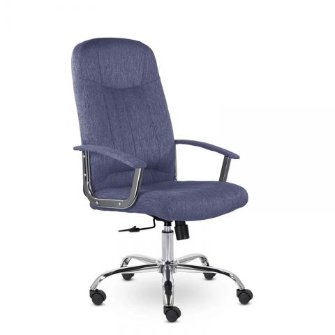 Кресло СН-277 Бостон В Айс хром Moderno 07 (синий)