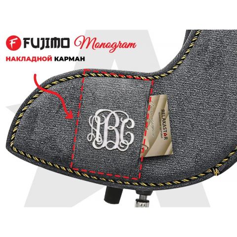 Дизайнерское кресло FUJIMO Monogram Silver Steel