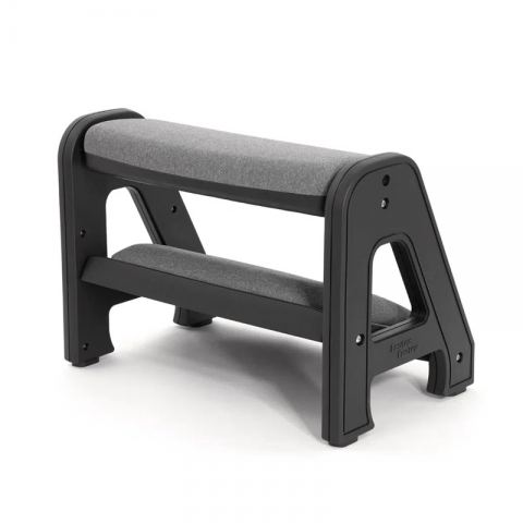 Оттоманка FALTO Footsh (2 уровня, съемный низ, поворотная площадка, ткань, каркас черный, серый)