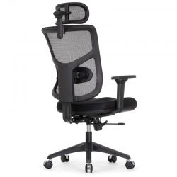 Кресло FALTO STAR OFFICE ERGO 3 (3D поясничный упор,3D подлокотни 5D подголов, сетка, ткань, черный)
