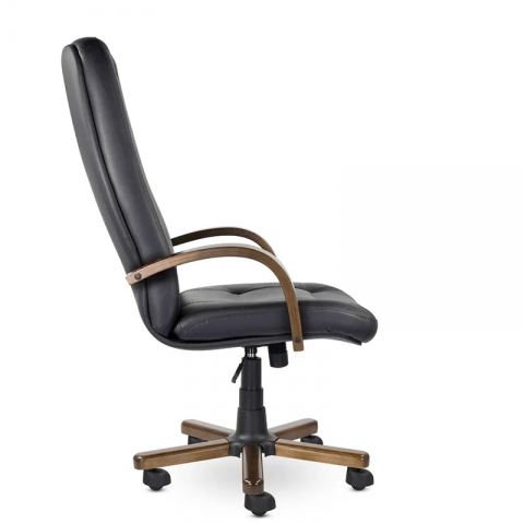 Кресло Идра В дерево D8 (темный орех) S-0426 (светло-коричневый)